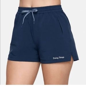 Outdoor Voices Doing Things Shorts in Navy | Size Medium